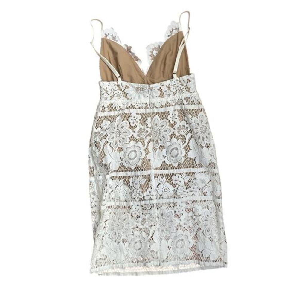For Love and Lemons white lace mini dress small - Picture 2 of 7